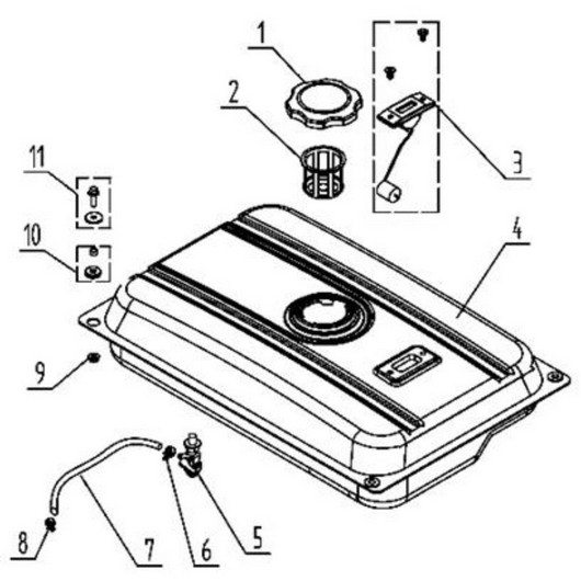 Топливный бак Champion GG3300